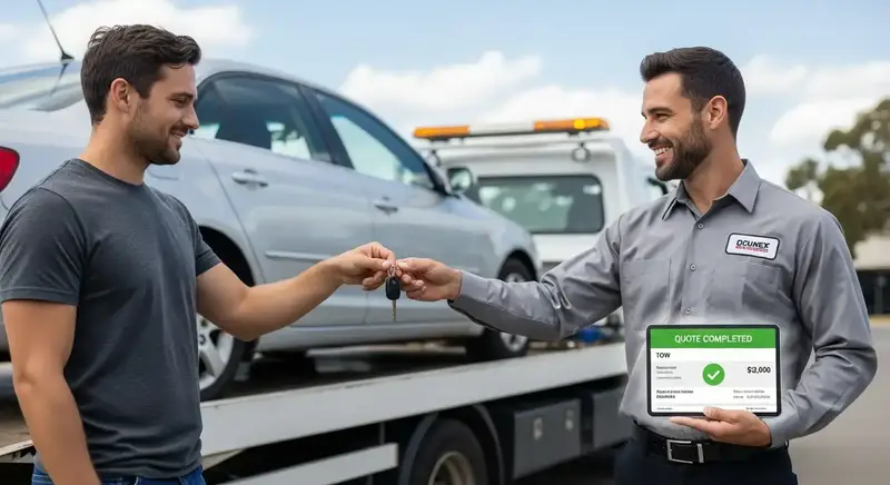 Cash for cars instant quote and tow truck pickup